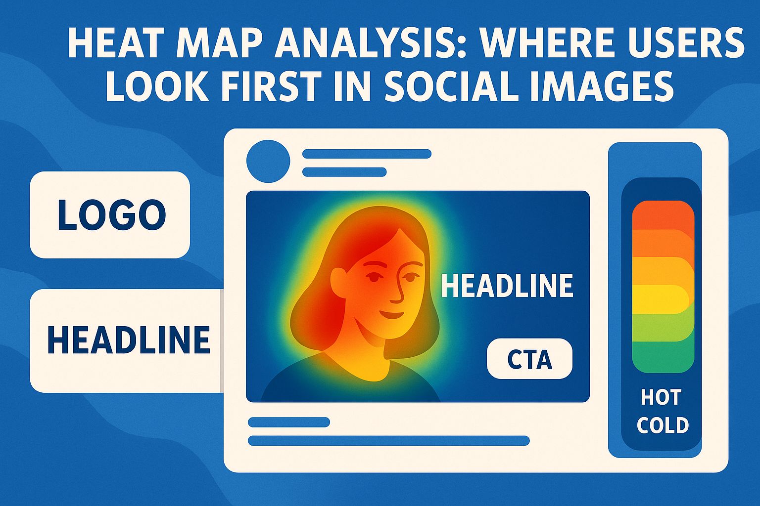 Heat Map Analysis: Where Users Look First in Social Images